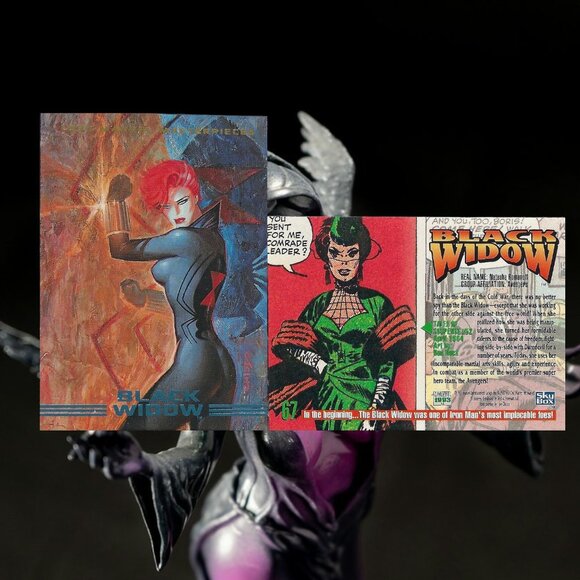 1993 Marvel Masterpieces Trading Card - Beast to Black Widow - Picture 2 of 10